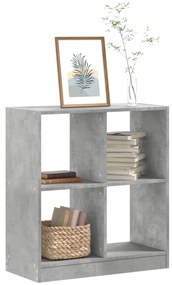 vidaXL Bibliotecă, gri beton, 68,5x32x75 cm, lemn prelucrat