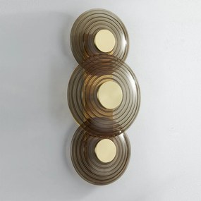 Aplica de perete LUX Sticla, Fumurie, Otel, GRISTON PI1892103-AGB-CE HVL