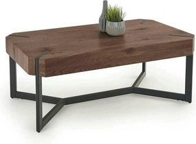 Masuta cafea LAVIDA, nuc/negru, 110x60x43 cm
