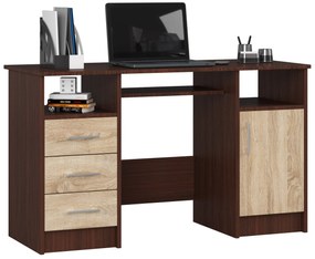 Masă PC Aziza (wenge + Stejar sonoma). 1069613