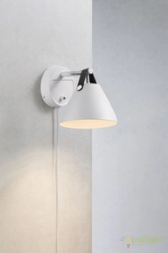 Aplica de perete design nordic STRAP 15 alba 84291001 DFTP