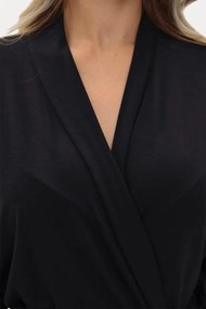 Halat pentru femei BEATRICE din bambus XL Negru / Black