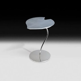 Masuta design LUX cu blat in forma de frunza, LEAF STEEL argintiu 7511942.98