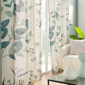 Draperie verde-bej 140x260 cm Botanica – douceur d'intérieur