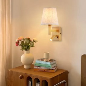 Lampă LED de perete Brilagi DEYA 1xE14/40W/230V + LED/3W in/auriu