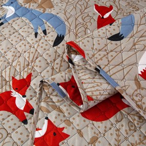 Cuvertura de pat cu model VULPEA ROSIE maro Dimensiune: 170 x 210 cm