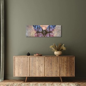 Tablou - Fluture steampunk (cu ceas) (90x30 cm)