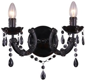 Lampă de perete MAGNOLIA 2xE14/40W/230V neagră Zuma Line RLB94016-2B