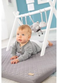 Saltea de joacă pentru copii gri închis 120x120 cm Style – Roba