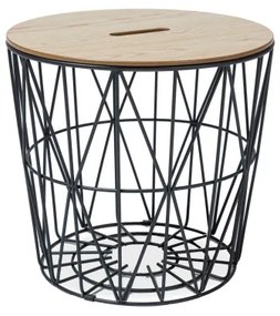 Masuta laterala cu blat in decor stejar HERA