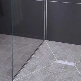 Set rigola dus 55 cm inox cu sita de par si clapeta multistop, Kessel Linearis Compact 550 mm