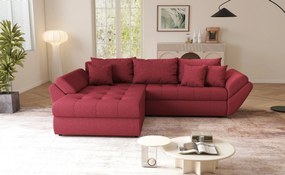 Colțar extensibil dumonde cu ladă de depozitare si sezut confortabil din spuma high-density, Loana Enjoy Winery 270x185 cm