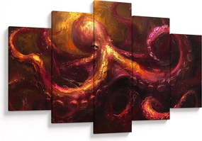 Tablou - Octopus, pictură în ulei (150x105 cm)