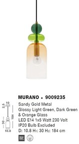 Lustra/Pendul design decorativ modern MURANO