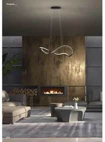 Redo 01-3599 - Lustră LED dimmabilă suspendată pe cablu TEMPEST LED/58W/230V, negru