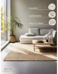 Covor în culoare naturală din iută 120x170 cm Bouclé – Hanse Home