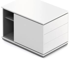 Container Creator 90,4 x 53,6 cm, 2 module - dreapta, antracit / alb