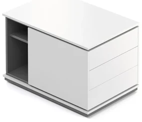 Container Creator 90,4 x 53,6 cm, 2 module - dreapta, antracit / alb