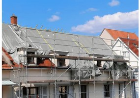 ShopJK PRELATĂ NEAGRĂ-ARGINTIE 3X5 M 260G/M2