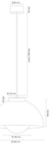 Pendul design scandinav TRE