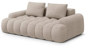 Canapea maro deschis 200 cm Linz – Cosmopolitan Design