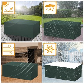Deuba Husa de protectie pentru fitinguri 242x162x100cm - verde