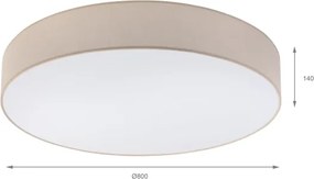 Brilagi - Plafonieră LED SIRIJA, 6xE27/60W/230V, Ø 80 cm, bej