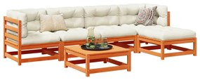 3299402 vidaXL Set mobilier de grădină cu perne, 6 piese, lemn masiv de pin
