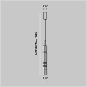 Pendul LED design modern decorativ Ordo