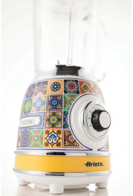 Blender Ariete Positano 0583/0P, 1000W, 1.5 L, 4 viteze + PULSE, Zdrobire gheata, Alb/Galben