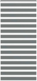 vidaXL Jaluzea tip zebra gri închis lățime țesătură 95,9 cm poliester