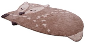 Covor din bumbac lucrat manual pentru copii Nattiot Little Deer, 70 x 110 cm