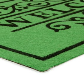 Covoraș pentru curățare textil Welcome Deco 45 x 75 x 0,3 cm, verde