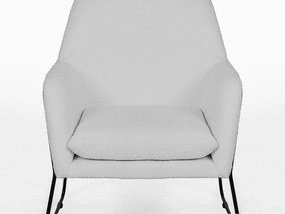 Fotoliu design gri MILAN