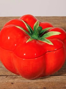 Bol cu capac din ceramica, "Tomato"