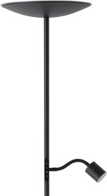 Eglo CONIVARINO 901977 - Lampă de podea LED cu dimmer, LED/26,5W/230V +LED/4W, neagră