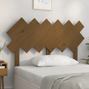 vidaXL Tăblie de pat, maro miere, 122,5x3x80,5 cm, lemn masiv de pin