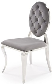 Scaun sufragerie Regino (gri + argintiu). 1123670