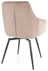 Scaun de masa MARLO VELVET bej