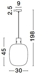 Lustra, Pendul design modern CINZIA 30cm