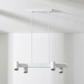 Brilagi - Lustră suspendată pe cablu SELE 4xGU10/30W/230V albă