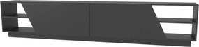 Comoda TV RHODES, gri antracit, PAL melaminat, 240x37x47 cm