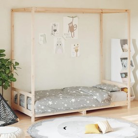 834522 vidaXL Cadru pat pentru copii, 90x200 cm, lemn masiv de pin