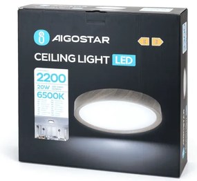 Plafonieră LED Aigostar LED/20W/230V 6500K d. 33,7 cm