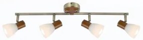 Plafoniera rustica 4 becuri E14 ITASY 54353-4 Globo