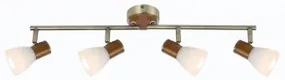 Plafoniera rustica 4 becuri E14 ITASY 54353-4 Globo