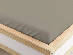 Cearsaf cu elastic din microfibra bej 160 x 200 cm