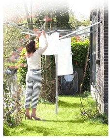 Uscător de rufe argintiu pentru grădină 60 m Topspinner – Brabantia