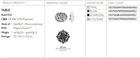 Veioza design unicat realizata manual Veli Opal