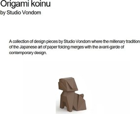 Decoratiune/ Statueta exterior sau interior Origami Koinu, mat